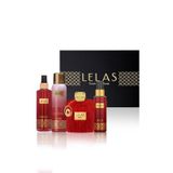 Lelas 1578 Bayrak Siyah Kutulu Hediyelik Set (Parfum+Deodorant+Vucut Spreyi+Sac Spreyi)
