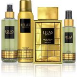 Lelas 1583 Golden Edp 85 Ml Unisex Özel Set Parfüm-Deodorant- Vücut Spreyi-Saç Spreyi