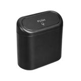 LELVANİ Çöp Kovası Mini Oto Çöp Kutusu Araç İçi Askılı Push Kapaklı Sızdırmaz Organizer