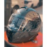 Lem Open 140 Çene Açılır Kask Gri - XS