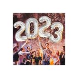 Lema Store Parti 2023 Yılbaşı Rakam Gümüş Folyo Balon