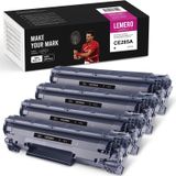 LEMERO UEXPECT Uyumlu Toner Kartuşu HP 285A CE285A için HP Laserjet Pro P1102 P1102w M1132 M1217nfw M1214nfh MFP Laserjet Pro M1218nfs MF3010 (4 Siyah)