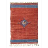 Lemi Kırmızı El Dokuma Kilim 110x161 cm
