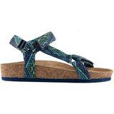 Lemoors Lemoor's MSAN502 Tengri Navy Blue/green Erkek Sandalet - Mavi