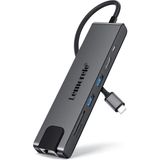 Lemorele TC25 7 In 1 USB Type-C Hub Çoklayıcı RJ45 Ethernet, 2x 3.0 Usb, 4K Hdmı, Sd Kart Okuyuculu Çoğaltıcı