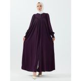 Lemra İpek Ferace Mor - 9056
