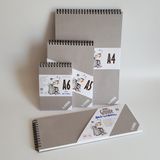 Lems Experto Serisi 4' Lü Set A4,a5,a6,grande 200 Gr. 80 Sy Sert Kapak Sketchbook Eskiz Defteri Sketch Book