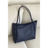 Lemur Leather Lacivert Yumuşak Deri Kadın Omuz Çantası – Büyük Boy (40x30) – Geniş İç Hacim – Günlük & Şık”