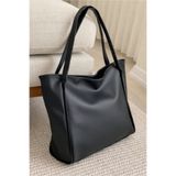 Lemur Leather Siyah Yumuşak Deri Kadın Omuz Çantası – Büyük Boy (40x30) – Geniş İç Hacim – Günlük & Şık”