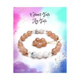 LEMURYANSTONE Orijinal Doğal Taşlı Aytaşı ve Güneş Taşı Bileklik & Pentagram Kolye