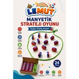 Lemut Stones Manyetik Taş Oyunu - Çocuklar ve Yetişkinler için 24 Parça Manyetik Satranç Seti