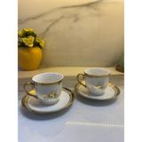 Lena 2'li Kahve Fincan Takımı - Renkli - 90 ml - 2 Adet