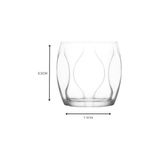 Lena 6'lı Cam Su, Meşrubat ve Viski Bardağı Seti - 335 cc (85X74 Mm) - 0 - Siyah