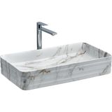 Lena E-2106M1 Tezgah Üstü Porselen Lavabo - Renkli