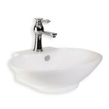 Lena E-4106 Beyaz Tezgah Üstü Porselen Lavabo