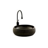 Lena E-4161S Siyah Tezgahüstü Lavabo