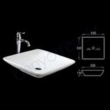 Lena E-4611 52 cm Tezgah Üstü Lavabo