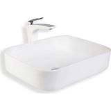 Lena E-4619 Beyaz Tezgah Üstü Porselen Lavabo