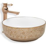 Lena E-8301 Tezgahüstü Porselen Lavabo