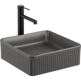 Lena E-W1003MF Mat Füme Tezgah Üstü Lavabo