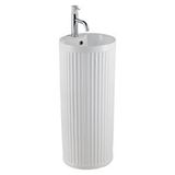 Lena E-W310MB Mat Beyaz Monoblok Lavabo