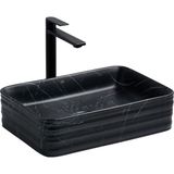 Lena EH-4450M5 Siyah Tezgah Üstü Porselen Lavabo