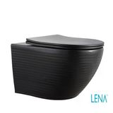 Lena ET-604 Mat Siyah Kapak Dahil Asma Klozet