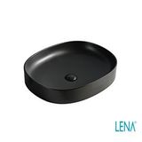 Lena EY-4712MS Mat Siyah Tezgahüstü Lavabo