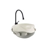 Lena EY-9102 Mat Beyaz Tezgahüstü Lavabo