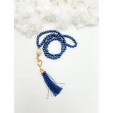 Lena Gift Workshop 50 Adet Hediyelik Vavlı Püsküllü Plastik Inci 99'lu Namaz Tesbihi ( Mevlit-Sünnet-Hac-Umre) - Saks Mavisi