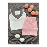 Lena Homewears Kadın Askılı Bürümcük Şortlu Pijama Takımı