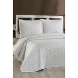Lena Kapitoneli Çift Kişilik Yatak Örtüsü 230X240 Krem - 230 x 240 cm