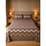 Lena Maison Trio Şönil Nakışlı Çift Kişilik Yatak Örtüsü 240X260 cm - Vizon - 240 x 260 cm