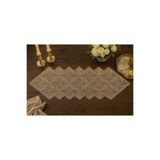 Lena Maison Zambak Vizon Dantel Runner /Masa-Konsol Örtüsü 35x105 cm