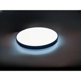 Lena Teknik Sıva Üstü LED Panel 24W Dekoratif Armatür Siyah (Beyaz Işık 6500K)