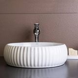 Lena - Tezgah Üstü Porselen Lavabo Outlet - E-4161- - Beyaz