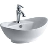 Lena - Tezgah Üstü Porselen Lavabo Outlet - E-5080- - Beyaz