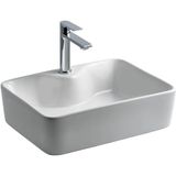 Lena - Tezgah Üstü Porselen Lavabo Outlet - E-5405- - Beyaz