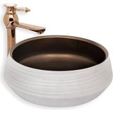Lena - Tezgah Üstü Porselen Lavabo Outlet - E-7014B- - Beyaz