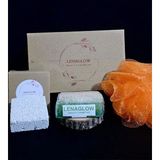 Lenaglow Aloevera Kabak Lifi Sabun -Topuk Taşı- Banyo Lif Üçlü Duş Seti