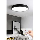 Lenart Lighting Dolunay Model Yuvarlak Tavan Avizesi,3 Renk Aydınlatmalı,kumandalı Led Avize,ofis, Salon Aydınlatma