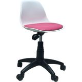 Lenatech Junior Tabure (Beyaz Gövde) - Pembe