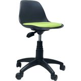 Lenatech Junior Tabure (Siyah Gövde) Deri - Fıstık Yeşili