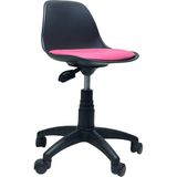 Lenatech Junior Tabure (Siyah Gövde) Deri - Pembe