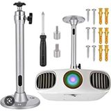 Lenatech Mini Projeksiyon Tavan Askı Aparatı 21,5 cm Gri Eloksallı Aluminyum Özellikli