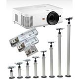 Lenatech Teleskopik Projeksiyon Tavan Askı Aparatı - LN-254 (100-180 CM TELESKOPİK