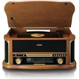Lenco Classic Phono TCD-2571 Retro Pikap Bluetooth USB Dab+/Fm Radyo CD Kaset Ahşap Plak Çalar