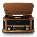 Lenco Classic Phono TCD-2571 Retro Pikap Bluetooth USB Dab+/Fm Radyo CD Kaset Ahşap Plak Çalar
