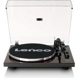 Lenco LBT-345WA Ahşap Ceviz Bluetooth ve Ortofon 2M Kırmızı Kartuşlu Pikap Plak Çalar