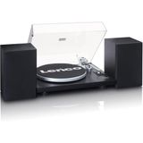 Lenco LS-500 - Bluetooth Hi-Fi Pikap - Harici Hoparlörlü 2 x 30 W RMS - Kayış Tahrikli - Ön Amplifikatör - MDF Kasa - Siyah